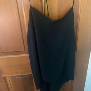 Strappy low back blank flowy tank!